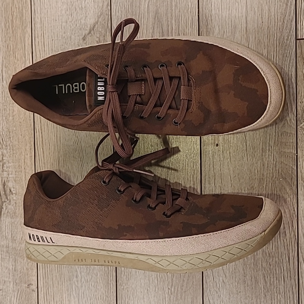 NOBULL Brown Camo Trainer Sz 14 Mens Crossfit Work Out Shoes Sneakers